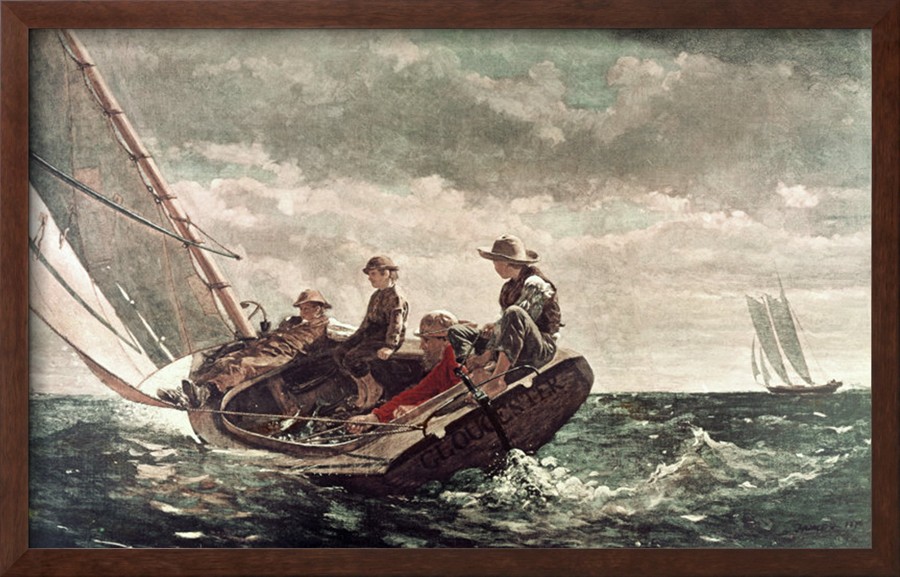Breezing Up By Winslow Homer